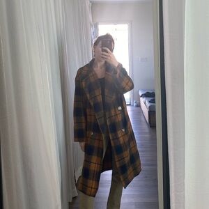 Cute orange checkered coat